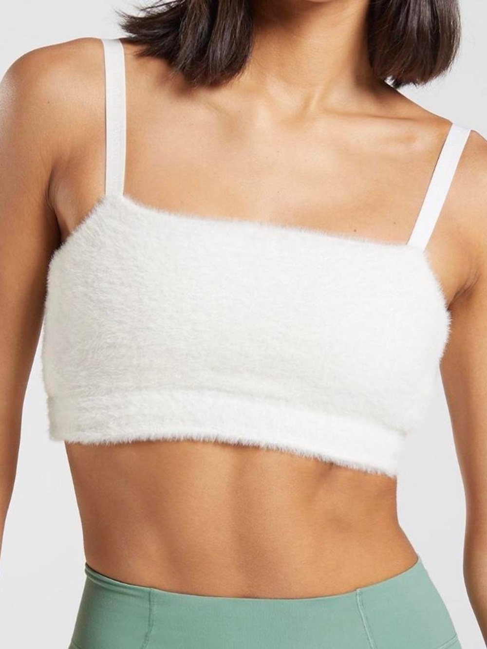 Gymshark Whitney Women's Eyelash Knit Bandeau Tops- size small